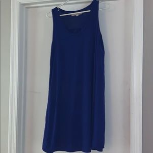 LOFT Royal Blue Mixed Media Dress